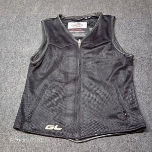 Joe Rocket Honda Goldwing GL Mesh‎ Vest Women Size Medium Black Full ZIp